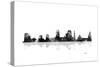 Sacramento California Skyline BG 1-Marlene Watson-Stretched Canvas