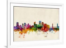 Sacramento California Skyline-Michael Tompsett-Framed Art Print