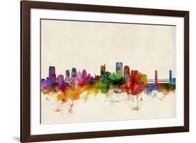 Sacramento California Skyline-Michael Tompsett-Framed Art Print