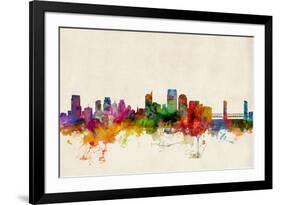 Sacramento California Skyline-Michael Tompsett-Framed Art Print