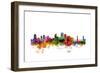 Sacramento California Skyline-Michael Tompsett-Framed Premium Giclee Print