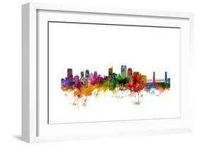 Sacramento California Skyline-Michael Tompsett-Framed Art Print