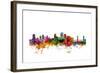 Sacramento California Skyline-Michael Tompsett-Framed Art Print