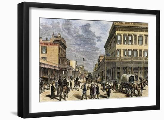Sacramento in 1878-Tarker-Framed Giclee Print