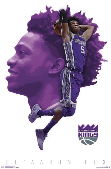 Sacramento Kings - De'Aaron Fox-null-Lamina Framed Poster