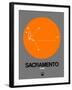 Sacramento Orange Subway Map-NaxArt-Framed Art Print