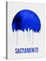 Sacramento Skyline Blue-null-Stretched Canvas