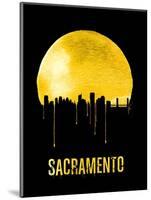 Sacramento Skyline Yellow-null-Mounted Art Print