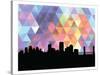 Sacramento Triangle-Paperfinch 0-Stretched Canvas