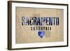 Sacramento-Red Atlas Designs-Framed Giclee Print