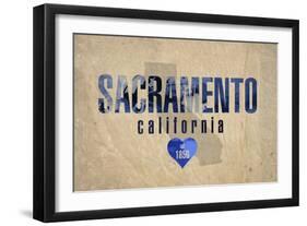 Sacramento-Red Atlas Designs-Framed Giclee Print