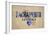 Sacramento-Red Atlas Designs-Framed Giclee Print