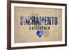 Sacramento-Red Atlas Designs-Framed Giclee Print