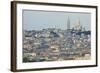 Sacre Coeur and Montmartre Seen from Arc De Triomphe. Paris. France-Tom Norring-Framed Photographic Print