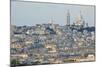 Sacre Coeur and Montmartre Seen from Arc De Triomphe. Paris. France-Tom Norring-Mounted Photographic Print