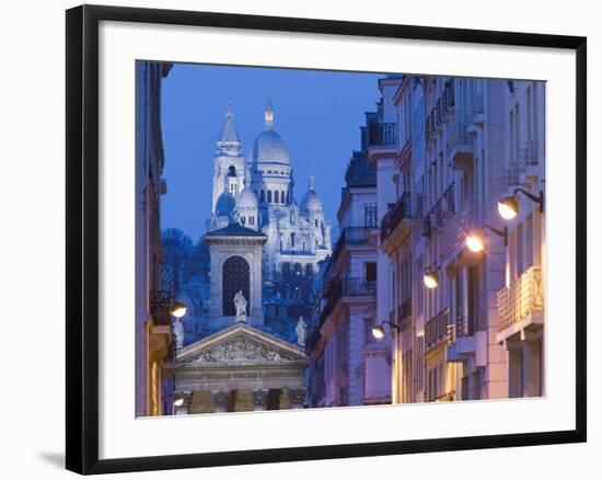 Sacre Coeur and Notre Dame de Lorette, Paris, France-Walter Bibikow-Framed Photographic Print