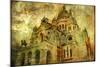 Sacre Coeur - Artwork In Painting Style-Maugli-l-Mounted Art Print