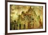 Sacre Coeur - Artwork In Painting Style-Maugli-l-Framed Art Print