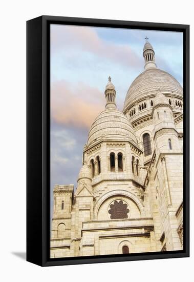 Sacre-Coeur At Sunset-Cora Niele-Framed Stretched Canvas