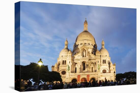 Sacre Coeur Basilica, Montmartre, Paris, France, Europe-Christian Kober-Stretched Canvas