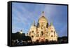 Sacre Coeur Basilica, Montmartre, Paris, France, Europe-Christian Kober-Framed Stretched Canvas