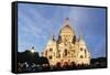 Sacre Coeur Basilica, Montmartre, Paris, France, Europe-Christian Kober-Framed Stretched Canvas