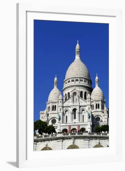 Sacre Coeur Basilica on Montmartre, Paris, France, Europe-Hans-Peter Merten-Framed Photographic Print