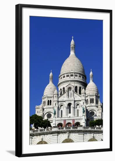 Sacre Coeur Basilica on Montmartre, Paris, France, Europe-Hans-Peter Merten-Framed Photographic Print