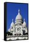 Sacre Coeur Basilica on Montmartre, Paris, France, Europe-Hans-Peter Merten-Framed Stretched Canvas