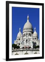 Sacre Coeur Basilica on Montmartre, Paris, France, Europe-Hans-Peter Merten-Framed Photographic Print