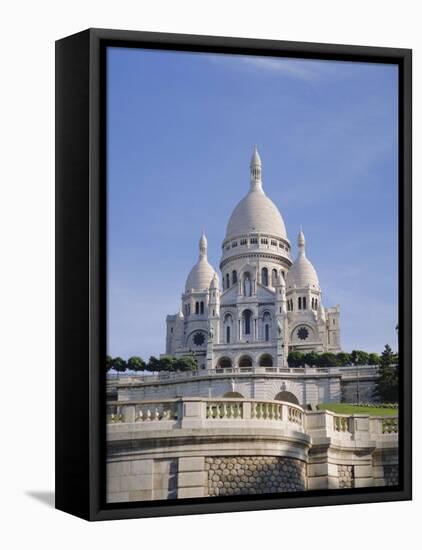 Sacre Coeur Basilica, Paris, France, Europe-Philip Craven-Framed Stretched Canvas