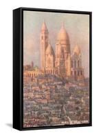 Sacre Coeur Basilica, Paris, France-null-Framed Stretched Canvas