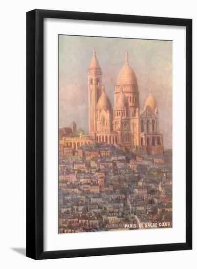 Sacre Coeur Basilica, Paris, France-null-Framed Art Print