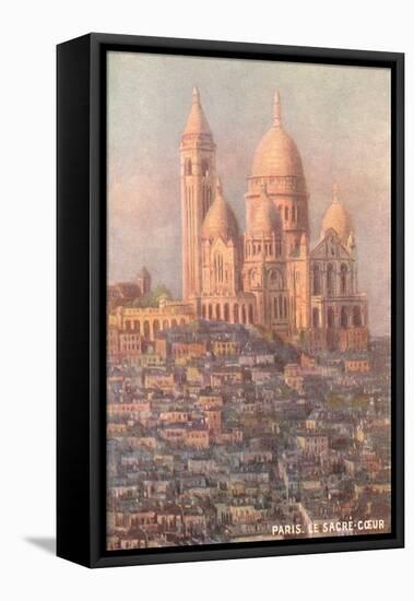 Sacre Coeur Basilica, Paris, France-null-Framed Stretched Canvas