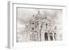 Sacre-Coeur III-Cora Niele-Framed Giclee Print