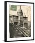 Sacre Coeur, Montmartre, with the Funiculaire-null-Framed Photographic Print