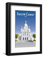 Sacre Coure - Dave Thompson Contemporary Travel Print-Dave Thompson-Framed Giclee Print