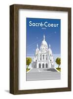 Sacre Coure - Dave Thompson Contemporary Travel Print-Dave Thompson-Framed Giclee Print