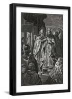 Sacre De Baudouin De Boulogne Dit Baudouin Ier (V. 1065-1118), Roi De Jerusalem - the Coronation Of-Unknown Artist-Framed Giclee Print