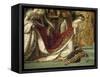 Sacre de l'empereur Napoléon et couronnement de l'impératrice Joséphine-Jacques-Louis David-Framed Stretched Canvas