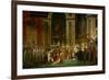 Sacre De Napoleon (Coronation) in Notre-Dame De Paris by Pope Pius VII, December 2, 1804-Jacques-Louis David-Framed Giclee Print