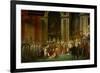 Sacre De Napoleon (Coronation) in Notre-Dame De Paris by Pope Pius VII, December 2, 1804-Jacques-Louis David-Framed Giclee Print