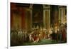 Sacre De Napoleon (Coronation) in Notre-Dame De Paris by Pope Pius VII, December 2, 1804-Jacques-Louis David-Framed Giclee Print