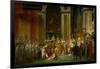 Sacre De Napoleon (Coronation) in Notre-Dame De Paris by Pope Pius VII, December 2, 1804-Jacques-Louis David-Framed Giclee Print