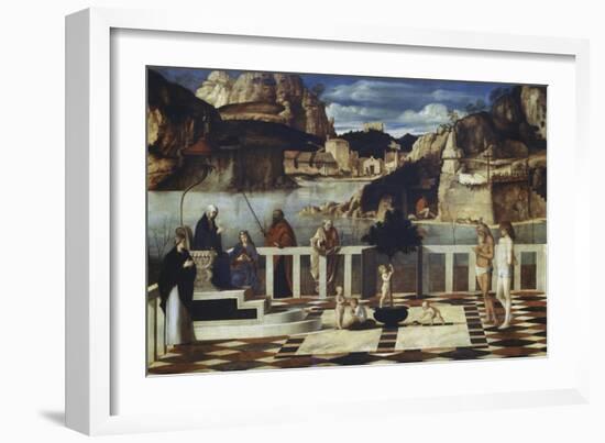 Sacred Allegory-Giovanni Bellini-Framed Giclee Print