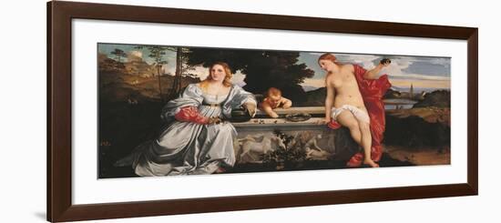 Sacred and Profane Love-Titian (Tiziano Vecelli)-Framed Premium Giclee Print