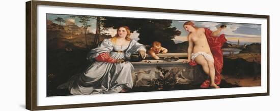 Sacred and Profane Love-Titian (Tiziano Vecelli)-Framed Premium Giclee Print