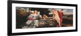 Sacred and Profane Love-Titian (Tiziano Vecelli)-Framed Premium Giclee Print