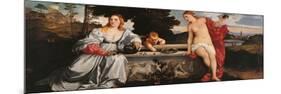Sacred and Profane Love-Titian (Tiziano Vecelli)-Mounted Art Print