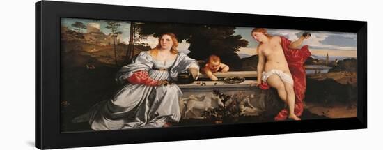 Sacred and Profane Love-Titian (Tiziano Vecelli)-Framed Art Print